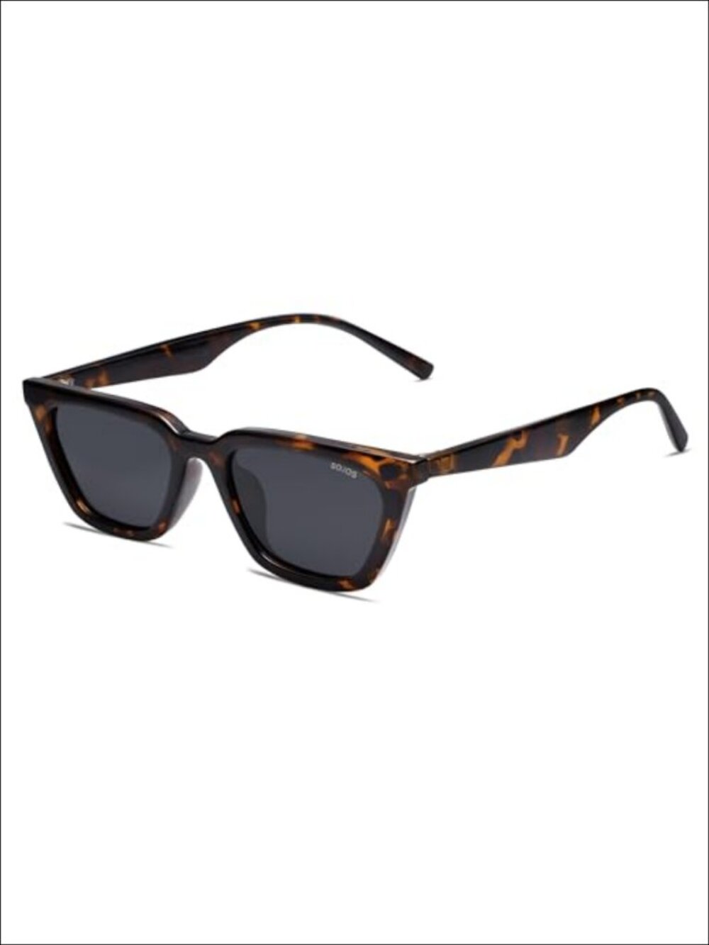 Polarized Narrow Square Cateye Sunglasses UV400 Full Frame Retro